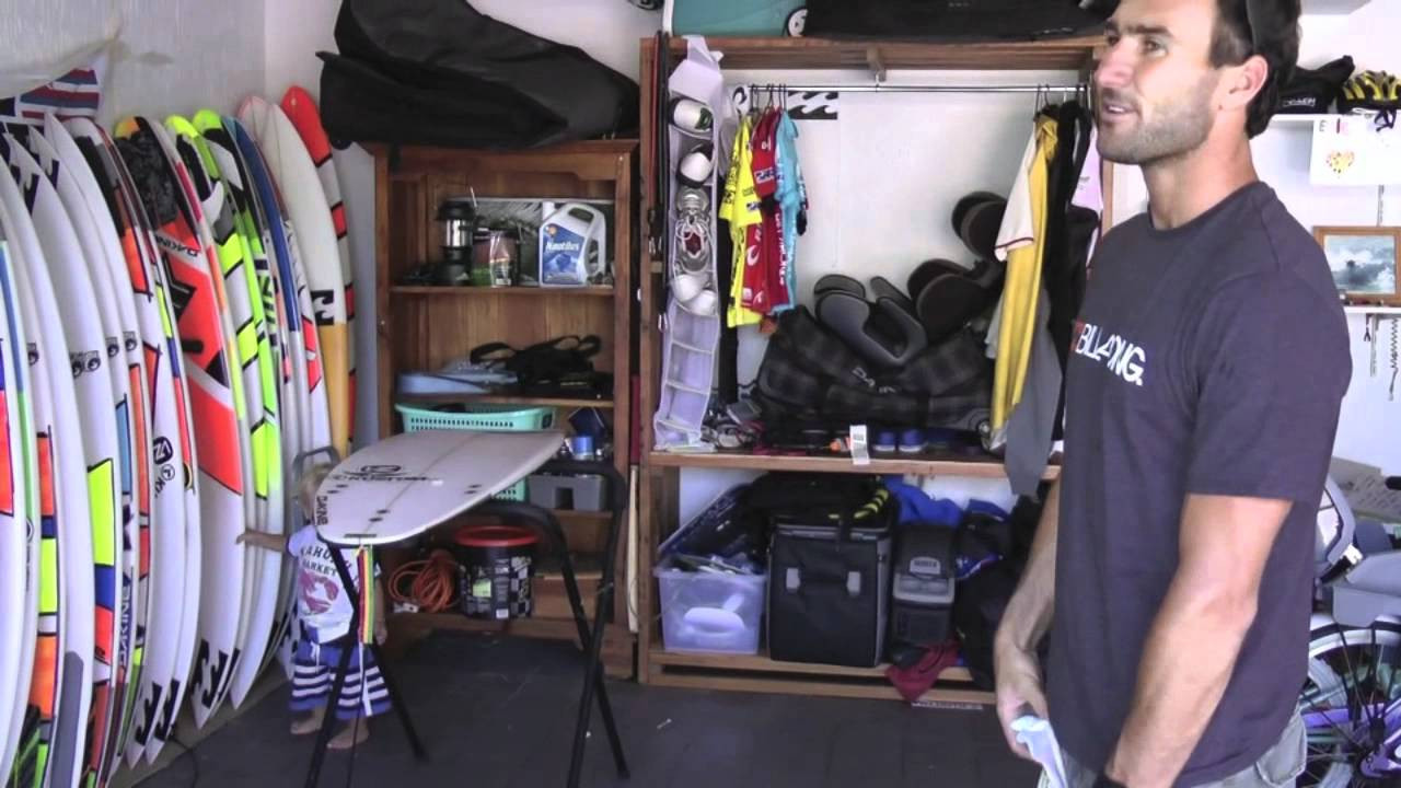 Parko gives us a glimpse into his board collection in a Tweed Coast garage. Old classics and current favourites get the run-down.