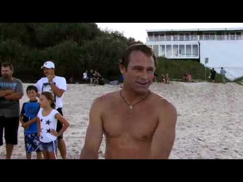 Over 100 Gold Coast schoolkids yesterday amassed at Duranbah Beach for a clinic with World Champ Mick Fanning and 20 more of the crew. Mick was beaming as much as the kids: 'What a way to start the season! All the groms were going nuts out there.