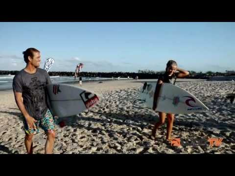 A wild childhood dream came true for over 100 Gold and Tweed Coast kids as<br />they were plucked from their classrooms by the world's best surfers and<br />taken surfing.<br />A dozen of the world's top pros, including World Champs Mick Fanning and CJ<br />Hobgood, provided feedback and tips in the waves of Duranbah on the<br />Queensland / NSW border.