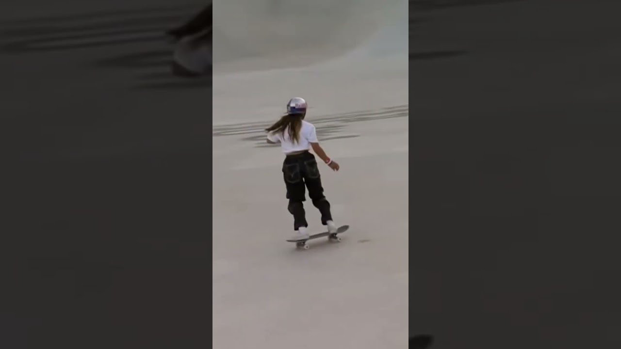 Sky Brown 1st place run in Dubai.