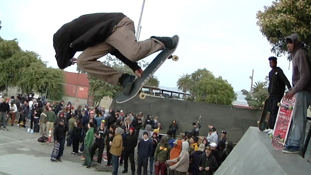 The Bay Area scene lets loose on Treasure Island’s new concrete walls to ring in another year of the survival and growth for the DIY oasis. TNT, a bunch of young transition terrors, some bands and a pit turn the event into a full blown bash. Here’s to an even bigger fourth.<br /> <br />Keep up with Thrasher Magazine here:<br /> http://www.thrashermagazine.com<br /> http://www.facebook.com/thrashermagazine<br /> http://www.instagram.com/thrashermag<br /> http://www.twitter.com/thrashermag