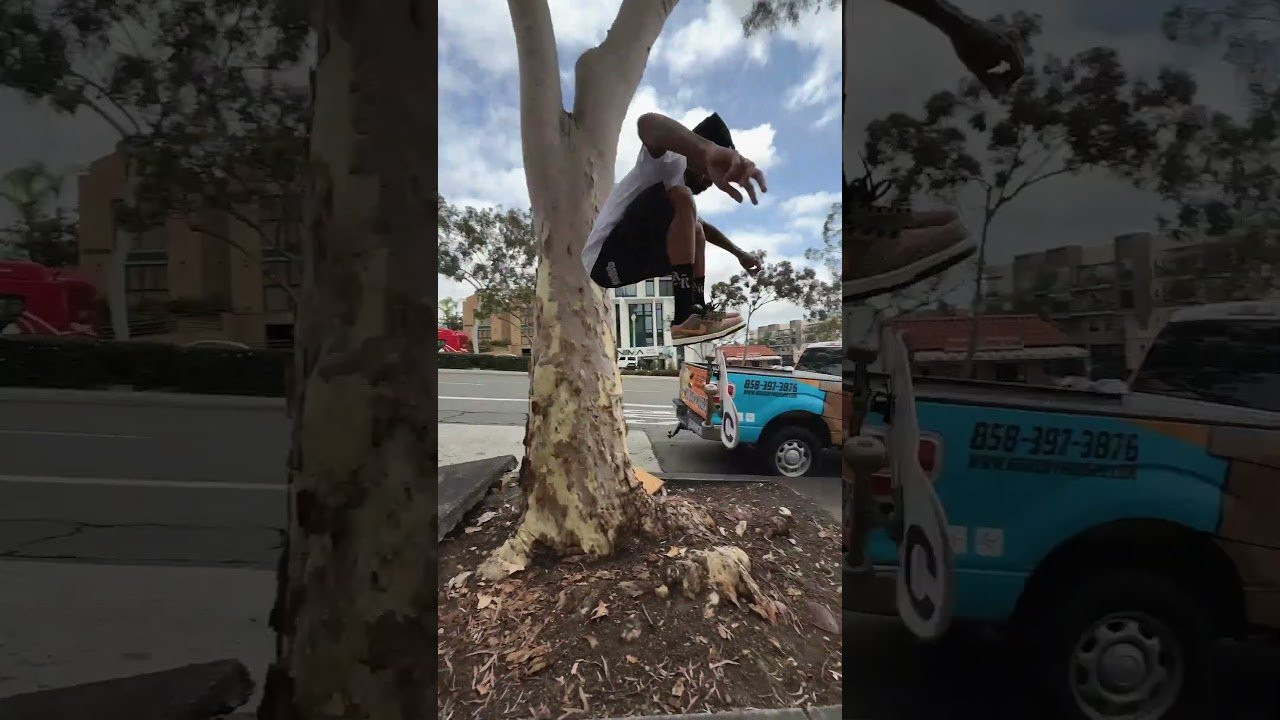 The crew at Arts & Rec cruising San Diego in their capsule for Nike SB