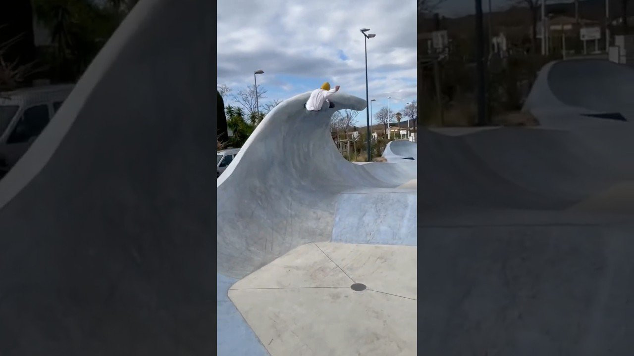 Jojo Caralho skating Vulcano Skateparks concrete wave in St. Cyr, France<br /><br />#concretewave #confusionmagazine