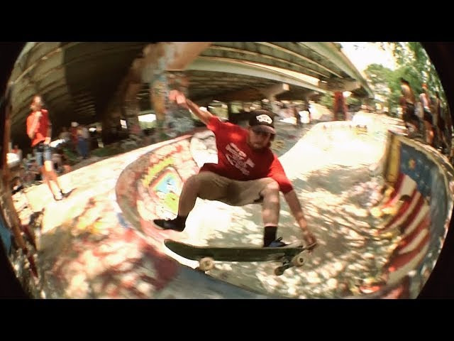 “The annual 4th of July celebration at FDR isn’t a celebration of the American government, but rather of We The People. We, who have fought, bled for and conquered this beautiful patch of no mans land tucked away in the shadows under I-95. Every year we gather in a disgusting display of raw passion, lawlessness and anarchy. Living as wildly and dangerously as we so choose inside the confines of this concrete atrocity that we have all bound together to help create, throughout these years and generations, is the greatest display of what it truly means to be free. It is the physical embodiment of a self regulated, community driven, counter culture culmination of horrifying dreams. If you can learn to thrive through the mortar explosions, bottle rocket crossfire, and screaming barbarians then you just might find yourself in a punk rock partier’s paradise. Let it be known to the weak willed and faint hearted that once the bands start playing and the bombs start bursting the attitude is nothing short of, “get with it, or get hit with it”. If you can live well within the balance of love and aggression then come one, come all. Long live the home of the brave. Long live FDR!” - Evan Breder (@lankybull)<br /><br />Filmed and edited by Andrew Metzger @gnarhammered<br />Additional filming by Matt Lovannone, Shawn Karagjozi and Keith Debottis.<br /><br />Full article at: http://www.confuzine.com/2019/07/18/fdr-4th-of-july-2019/