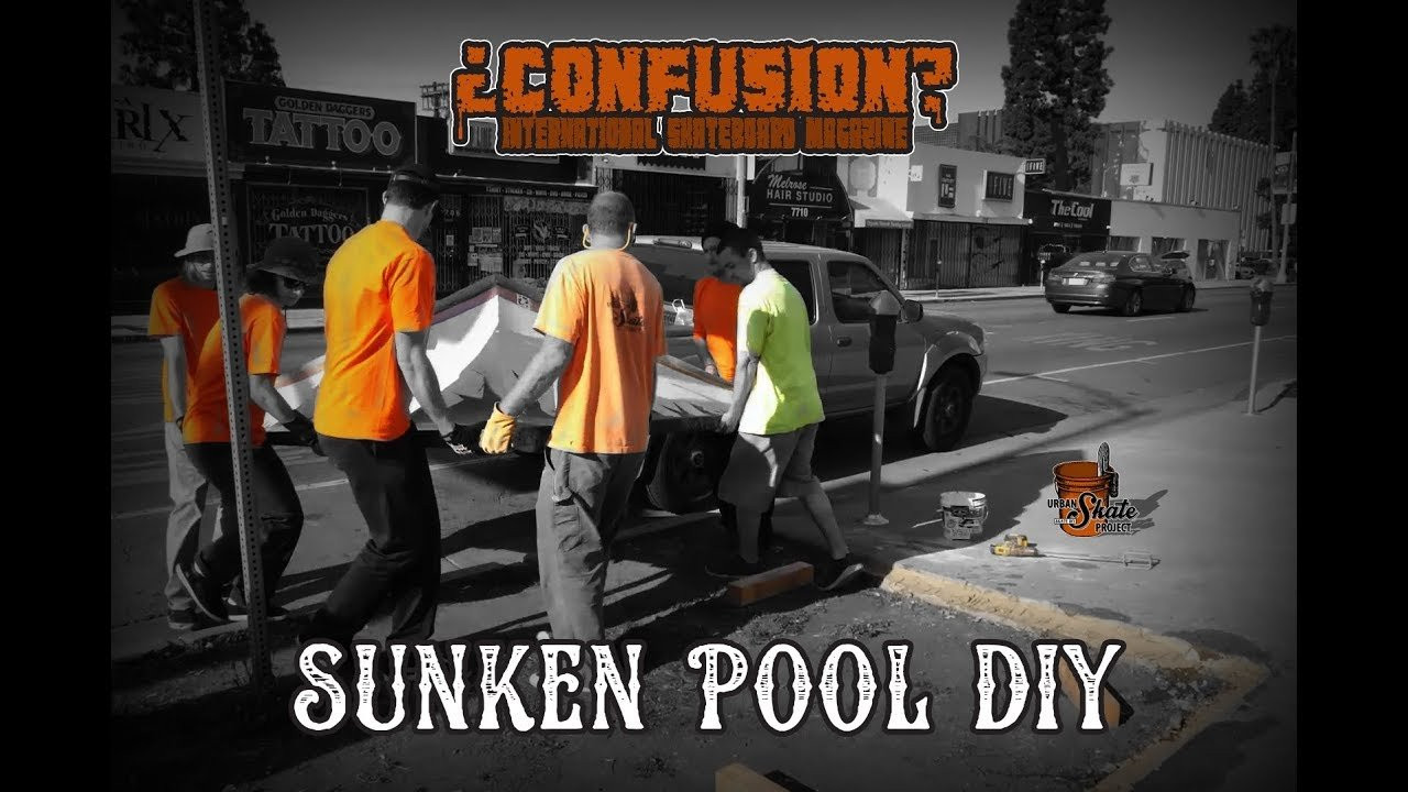 The Urban Skate Project’s wheels are back in motion thanks to a motivated young man we’ll call Hutch. His drive to contribute, build and donate whatever he can has earned him an apprenticeship with myself. After a few successful pours it was time to go for a renegade installation, investing time and money into something that may only last a few hours. Melrose currently holds the record for the demise of a USP install at 8 hours of life. I’ve often though if we had just placed the ramps on the sidewalk they would have lasted longer. This seemed like the perfect opportunity to test my theory, along with Hutch’s willingness to barge the streets. We skated Melrose avenue and found a great spot within blocks of where we started, with tall grass, broken glass and graffiti strewn along the adjacent building. This had to be the spot. - Clayton Graul<br /><br />Video by Erick @travelinman Sandoval<br />Music by Gone Ape Shit (Cover of Minor Threat)<br /><br />Full article at http://www.confuzine.com/2018/05/15/urban-skate-project-sunken-pool-diy/