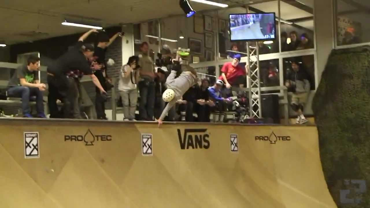 A year late and a euro short... last January in Sweden VERT ATTACK 6 went down - an epic two day vert show-down on Malmö's "mid size" vert ramp at Brygerriet skatepark. The year before, Vert Attack 5 showcased vert skateboarding legends Steve Caballero and Christian Hosoi, and this years old school legend was none other than Duane Peters! Other than the the Master of Disaster showing up to perform at least half the tricks he himself invented, on hand were the new breed of american rippers Brad McClain and Ben Hatchell who skated the ramp padless, nailing every lip trick in the book as if they were skating a miniramp and there was no shortage of flying acrobatics from these fellas either. There were many other skaters at Vert Attack 6 bordering on legendary status, but one of particular mention which I was surprised to discover to be in attendance was that of the notorious Mike Vallely who lived up to his hype and was going full throttle.<br /><br />Full article + photos here:<br />confuzine.com/2013/03/12/vert-attack-6-malmo-sweden-2012/