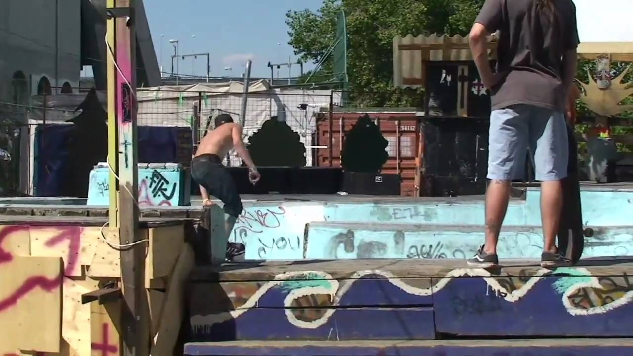 The Blackcross Bowl in Basel, Switzerland was built by Pontus Alv and the locals of Basel in one week. Confusion stopped by the DIY spot during the European skateboard Championships this summer, with England's Lovenskate crew, Stu Smith and Ewen Bower, as well as a late night session at the bowl after Pontus' film premier.