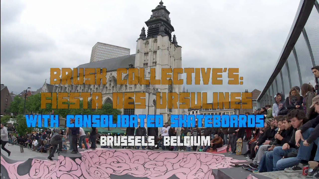 Brusk Collective from Brussels, Belgium is a group of skaters that choose a non-consumerist approach in skateboarding, putting value into social and cultural matters. They built a bowl in the Square Des Ursulines in 2006, and celebrated the 4th anniversary this year, along with a collab skateboard deck with Consolidated.<br /> <br /> Sean Gutierrez, Roberto Alemañ and Danger flew out to help celebrate skateboarding and the DIY aesthetic. The Fiesta started at noon and went on into the darkness. <br /> Video by: Jonathan Hay / Confusion Magazine <br /> http://www.confusionmagazine.com
