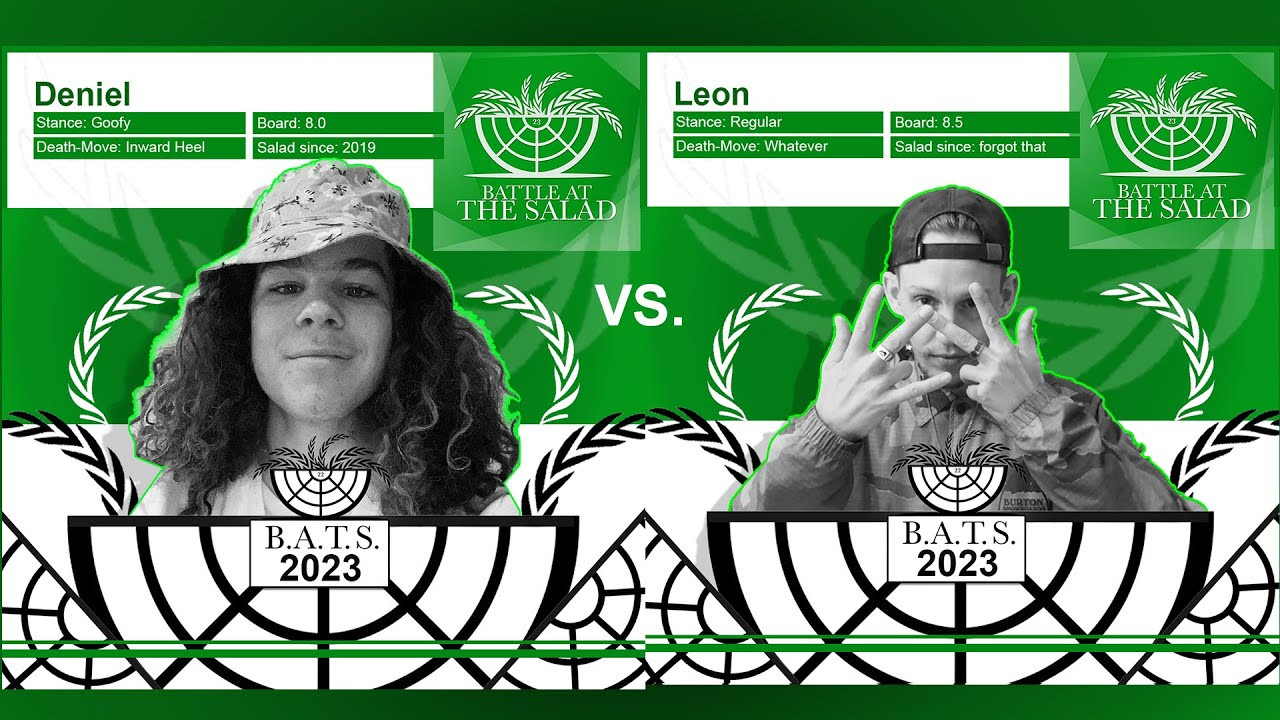 Das 4. Battle im Viertelfinale!!! @DenielCramer VS Leon !! <br />Was ein gnadenloses Battle! Danke an alle Zuschauer und Helfer! Es war uns eine Freude! Zieht euch rein wer weiter ist im Halbfinale und da Jonas ausfällt somit direkt ins Finale kommt! Es kann nur einen Gewinner geben!<br />BATS<br /><br /><br />0:00 The Rules …<br />1:33 The Battle …<br />9:26 The Winner is …