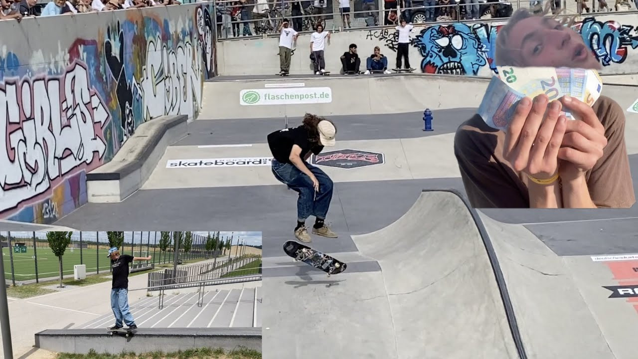 We drove to MUNICH for a Contest, but only went Street Skating?! 😂. That was funny haha. We went to the COS CUP competition in Munich last year to skate the contest, but mostly went out to film for the street challenge. It was really fun with the homies and I hoped you enjoyed this little shorter Version of a Vlog. Dropping some more videos recently, so make sure to stay tuned for more ;)! <br />Subscribe, like and comment Y'allll. <br />Music by my big brah: MIDAN <br />Street challenge full clip: