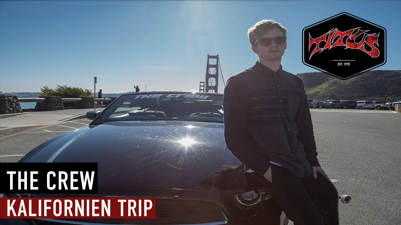 http://www.facebook.com/titus http://instagram.com/titus http://www.titus.de/ <br />Ubisoft und Titus haben sich zum Launch des Racinggame-Titels „The Crew“ vereint und eine Kalifornien-Reise verlost. Der Gewinner durfte Anfang des Jahres, wie im Spiel, mit uns durch Kalifornien fahren. Auf dem Weg von Los Angeles bis San Francisco durfte er sich sein Setup, bestehend aus Bones Wheels, Bones Bearings, einem Cliché Deck, MOB Grip und Independent Trucks, zusammenstellen. Obendrauf gab es noch ein Outfit von VOLCOM und ein Paar Skateschuhe von Etnies. Mit dem „The Crew“-Mustang an der Golden Gate Bridge angekommen durfte der Gewinner, Dennis Degenhardt, dann endlich sein gesamtes Setup zusammenschrauben. Für Road Trip Feeling und sonnige Cali-Vibes solltest du dir den Clip auf jeden Fall geben. Viel Spaß dabei.