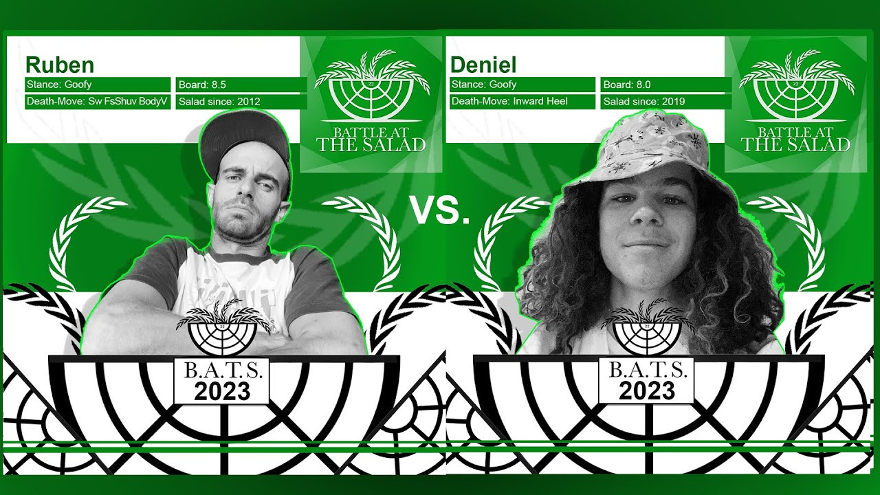 Das dritte Battle im Achtelfinale ist da! @DenielCramer VS. @rubinski_art !!! Unglaubliches Battle mit einigen Überraschungen! Danke an Juliaslieblinge für ihre spontane Kamera-Arbeit! Es kann nur einen Gewinner geben! Zieht es euch rein!<br />BATS<br /><br /><br />0:00 The Rules …<br />1:16 The Battle …<br />5:41 The Winner is …