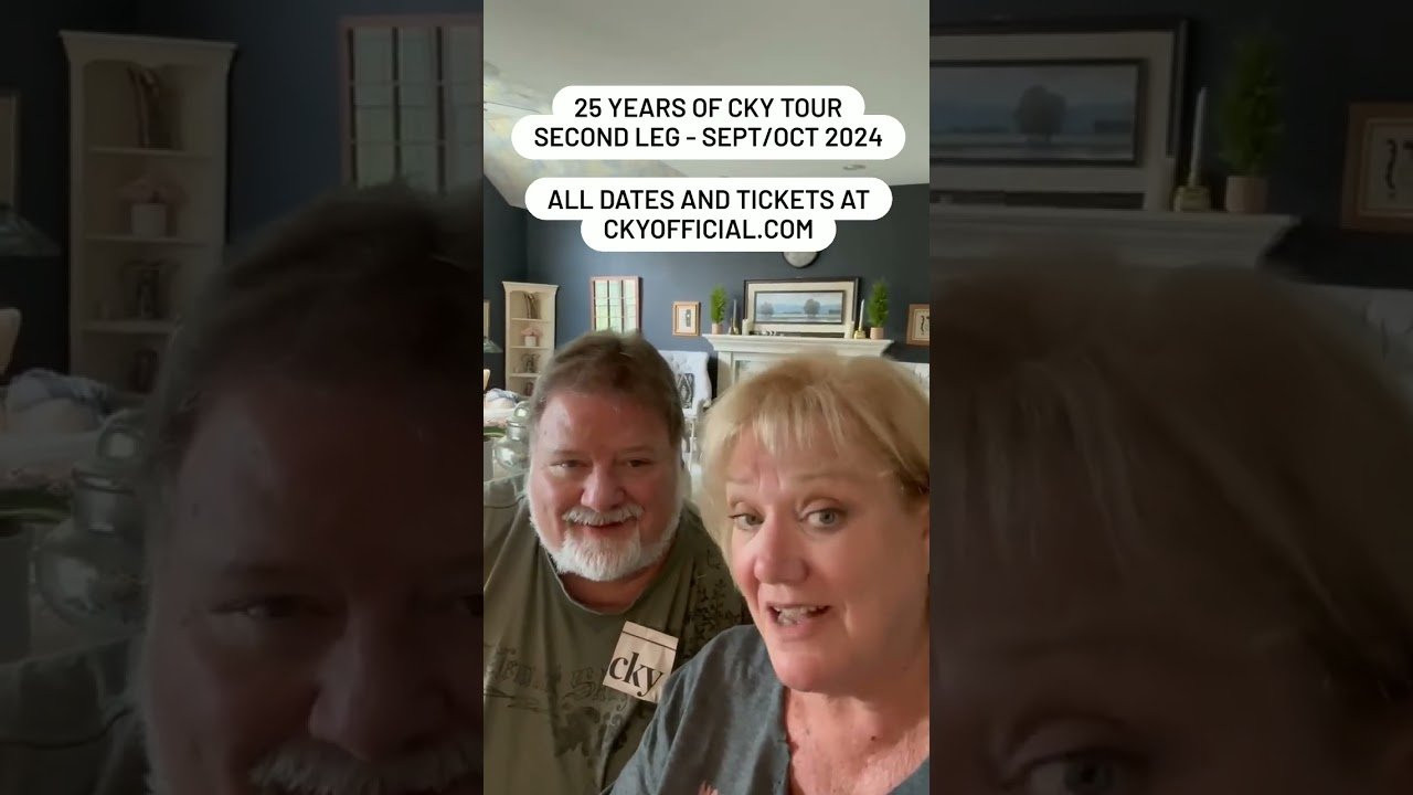 GET Official CKY NERCH NOW!<br />OFFICIAL CKY MERCH STORE!<br />http://www.CKYOFFICIAL.COM <br /><br />We're celebrating 25 years of CKY on tour with Crobot and Chase The Comet, and we're playing all the good stuff!<br /><br />Take it from April and Phil; you don't want to miss it!<br /><br />Tickets and VIP packages available now at cky.soundrink.com<br /><br />VIP Packages include:<br />• (1) General Admission Ticket<br />• Meet & Greet with CKY<br />• Photo with CKY<br />• Signed 8 x 10<br />• Unique official CKY merch items<br />• Early entry/early access to merch<br /><br />CKY 25 YEARS TOUR DATES<br /><br />09/12 - Nashville, TN - The Mil @ Cannery Hall<br />09/13 - Greenville, SC - Radio Room<br />09/14 - Richmond, VA - Richmond Music Hall<br />09/15 - Leesburg, VA - Tally Ho Theater<br />09/17 - Mechanicsburg, PA - Lovedraft's<br />09/18 - Albany, NY - Empire Live<br />09/19 - Hartford, CT - The Webster Underground<br />09/20 - Quebec City, QC - La Source de la Martinière<br />09/21 - Ottawa, ON - The Brass Monkey<br />09/22 - Toronto, ON - The Rockpile<br />09/24 - Grand Rapids, MI - Elevation @ The Intersection<br />09/25 - Flint, MI - The Machine Shop<br />09/26 - Buffalo, NY - Buffalo Iron Works<br />09/27 - Cleveland, OH - The Winchester<br />09/28 - Louisville, KY - Louder Than Life*<br />09/30 - Tulsa, OK - The Shrine<br />10/01 - Dallas, TX - Granada Theater<br />10/02 - Houston, TX - Scout Bar<br />10/03 - Austin, TX - Come And Take It Live<br />10/05 - Denver, CO - HQ<br />10/06 - Colorado Springs, CO - Black Sheep<br />10/08 - Mesa, AZ - The Nile Theater<br />10/09 - San Diego, CA - Brick By Brick<br />10/10 - Los Angeles, CA - Whisky A Go Go***<br />10/11 - Anaheim, CA - The Parish @ House Of Blues<br />10/12 - Sacramento, CA - Aftershock Festival*<br />12/12 - Vancouver, BC - Rickshaw Theatre**<br />12/13 - Seattle, WA - El Corazon**<br />12/14 - Portland, OR - Bossanova Ballroom**<br /><br />* Festival <br />** CKY Only<br />*** w/ Joey Belladonna and Crobot