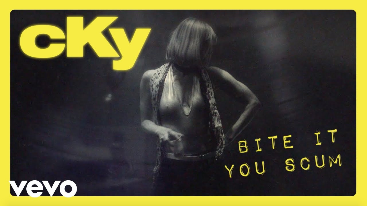 CKY “Bite It You Scum” off the Record Store EP Too Precious To Kill<br />“Bite It You Scum” – GG Allin<br />Writer: Kevin M. Allin<br />Publisher: DUP Publishing<br /><br />Available at all indie stores. Grab yours here: https://recordstoreday.com/Stores<br /> <br />https://www.facebook.com/ckyalliance/<br />https://www.instagram.com/ckymusic/<br />https://twitter.com/ckymusic<br /><br />Music video by CKY performing Bite It You Scum. 2018 Entertainment One U.S., LP<br />#CKY #BiteItYouScum #Vevo