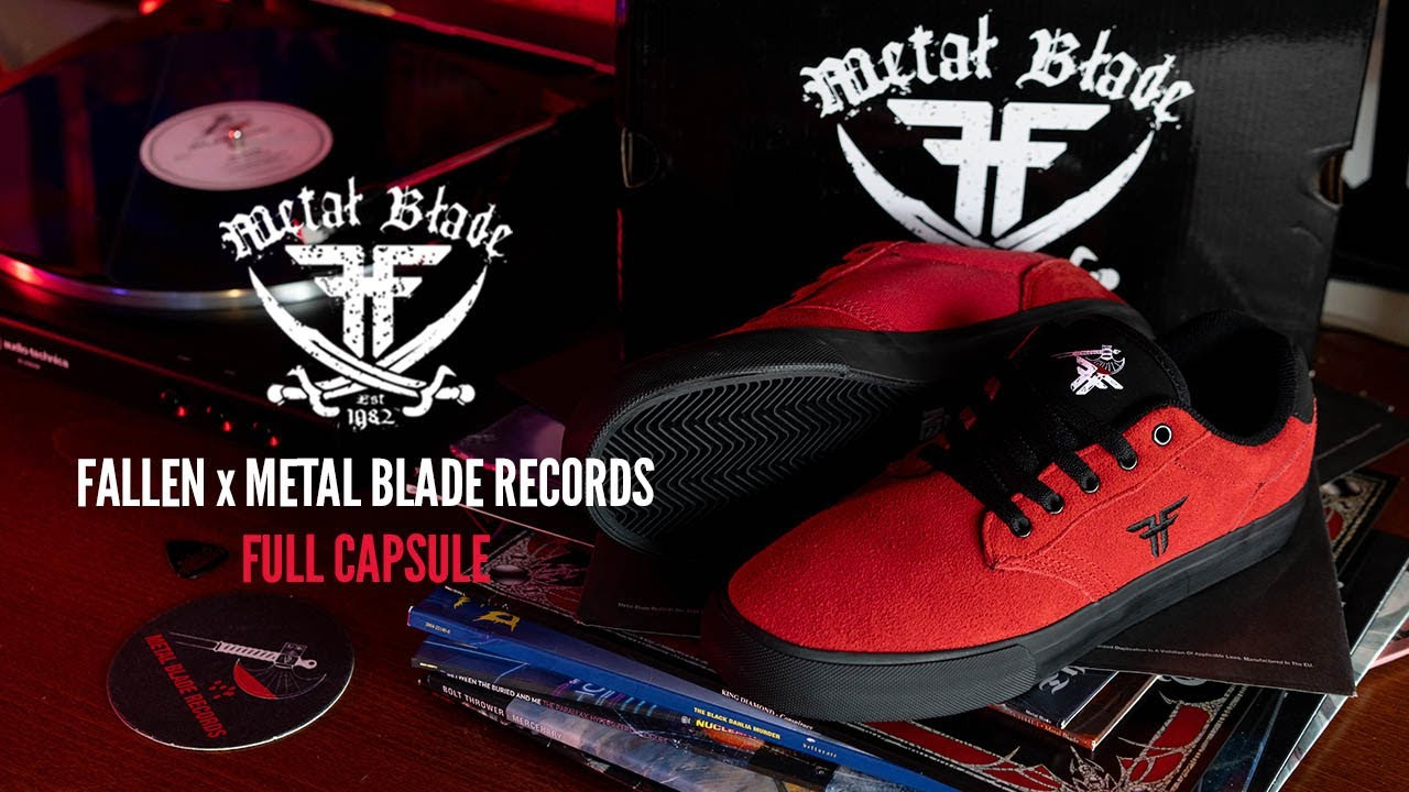 Since 1982 Metal Blade has brought wave after wave of powerful, innovative, and often genre-defining music to the ever-hungry metal masses. We are thrilled to join forces with one of the best record labels to create a limited capsule for all our metal fans! #fallenfootwear <br /><br />Shop Here: https://fallenfootwear.us/collections/fallen-x-metal-blade-records?mc_cid=02121e9acd