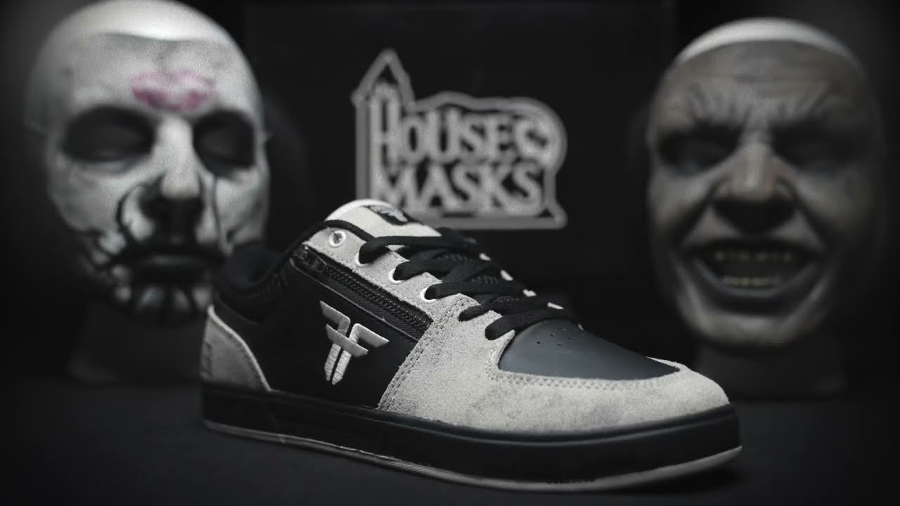 We've teamed up with our friends over at @TheHouseOfMasks to create 250 pairs of this limited edition Patriot Collab in spirit of the Halloween season. This Ohio based company is one of the largest private Mask collections in the world specializing not only in custom creations <br /> but also an online entity, with a YouTube channel that focuses on the collection, masks education, tutorials and much more. <br /><br />This unique shoe matches all the high quality, endurance and <br /> performance a regular Patriot does while adding some Mask inspired bonus features including a stash zipper pocket, leather side panels, worn textured suede and of course a customized collectable shoe box.<br /><br />Shop now: https://fallenfootwear.us/products/patriot-house-of-masks-black-white