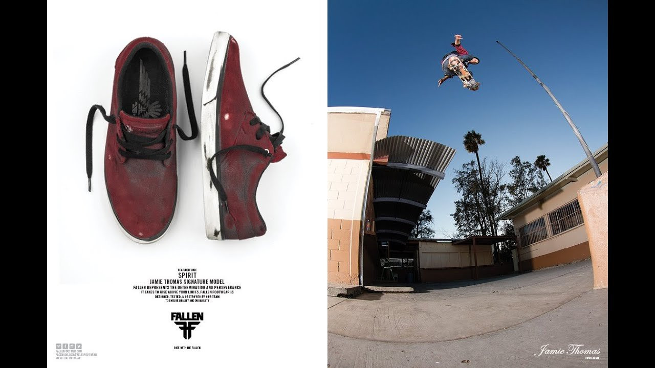 Jamie Thomas introduces his new signature shoe from Fallen, the Spirit.
