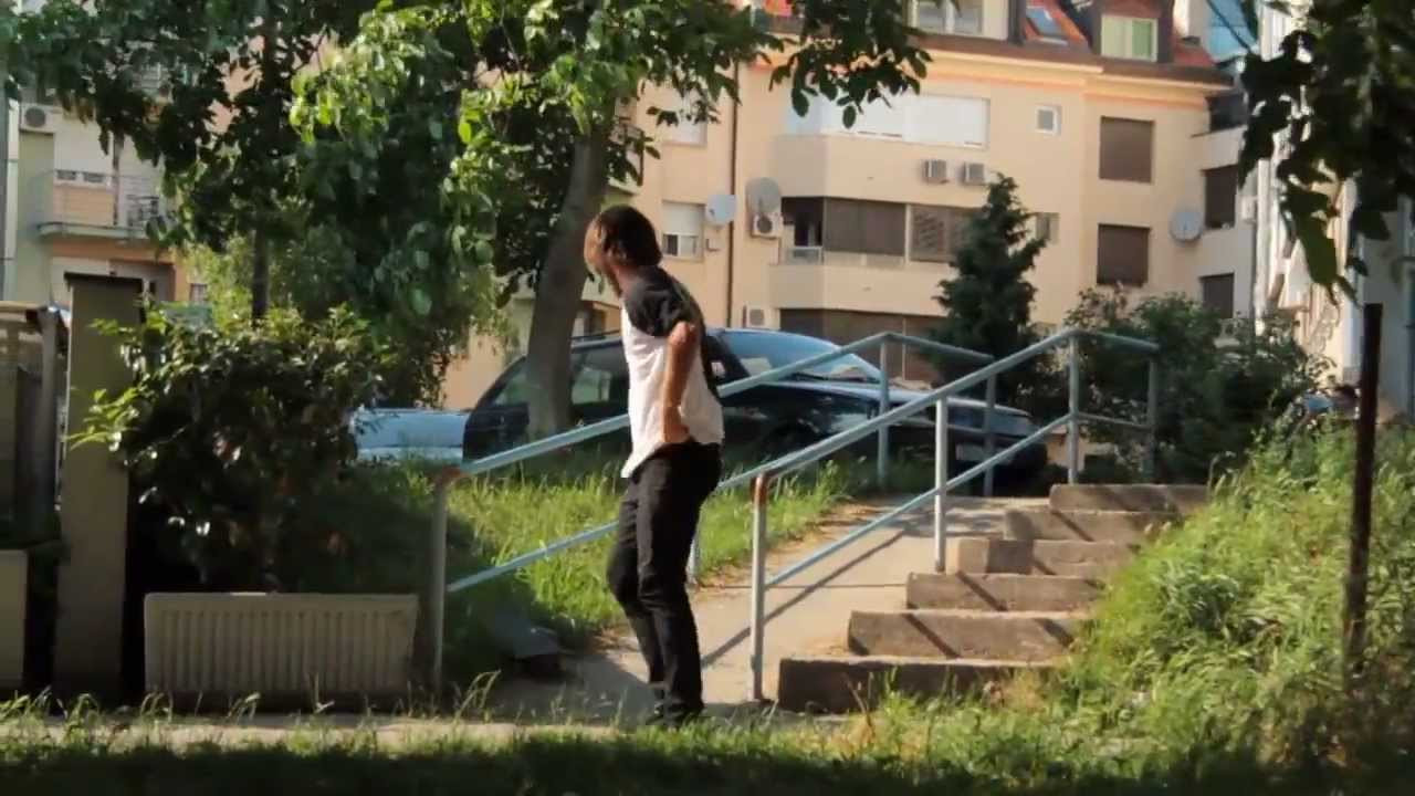 Here is a clip of Dane Burman slamming on a noseslide.