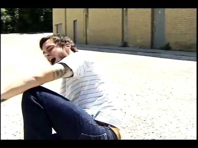 Here is a clip of Josh Harmony taking a beating on a long rail. He conqueres it and comes out with a long 50-50.