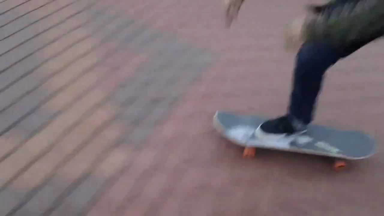 Jon Dickson doing a clean hardflip.