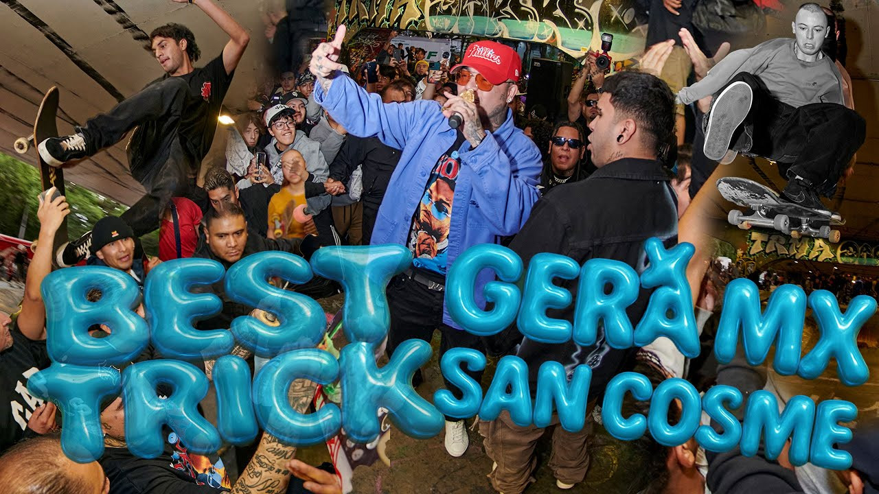 Juntamos dos de las cosas que más amamos: la música y el skate. En un evento donde el rap nacional le rindió homenaje al skate con un best trick de bowl y street, además de una sesión para fans de Gera MX, quien vino a darnos una probadita en vivo de su nuevo disco L.Q.E.Y.N.S. en San Cosme. Aquí un recap de lo sucedido en ese mágico día de skate!