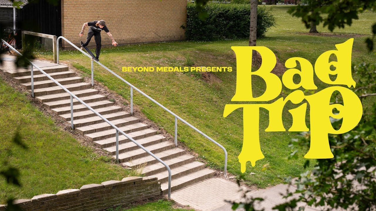 https://www.beyondmedals.com/<br /><br />BAD TRIP. A Skateboarding Film By Beyond Medals Featuring: Kevin Bækkel, Gabriel Fortunato, Alex Risvad & Josef Skott Jatta.<br /><br />Filmed and edited by Jack Thompson.<br />Also filmed by Daniel Galli and Jais Hansen.<br />Produced by Thomas Bauman, Tor Lundström, Kevin Bäckström.