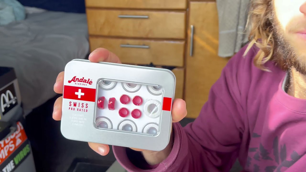 Always Fast Andale Pro Rated Swiss Bearings.<br /><br />Check out http://andalebearings.com for more info. <br /> SUBSCRIBE -- http://bit.ly/SubscribeAndale<br /> SHOP -- http://andalebearings.com/shop<br /> INSTA -- https://www.instagram.com/andalebearings<br /> FB -- https://www.facebook.com/andalebearings<br /> Twitter -- https://twitter.com/andale_bearings