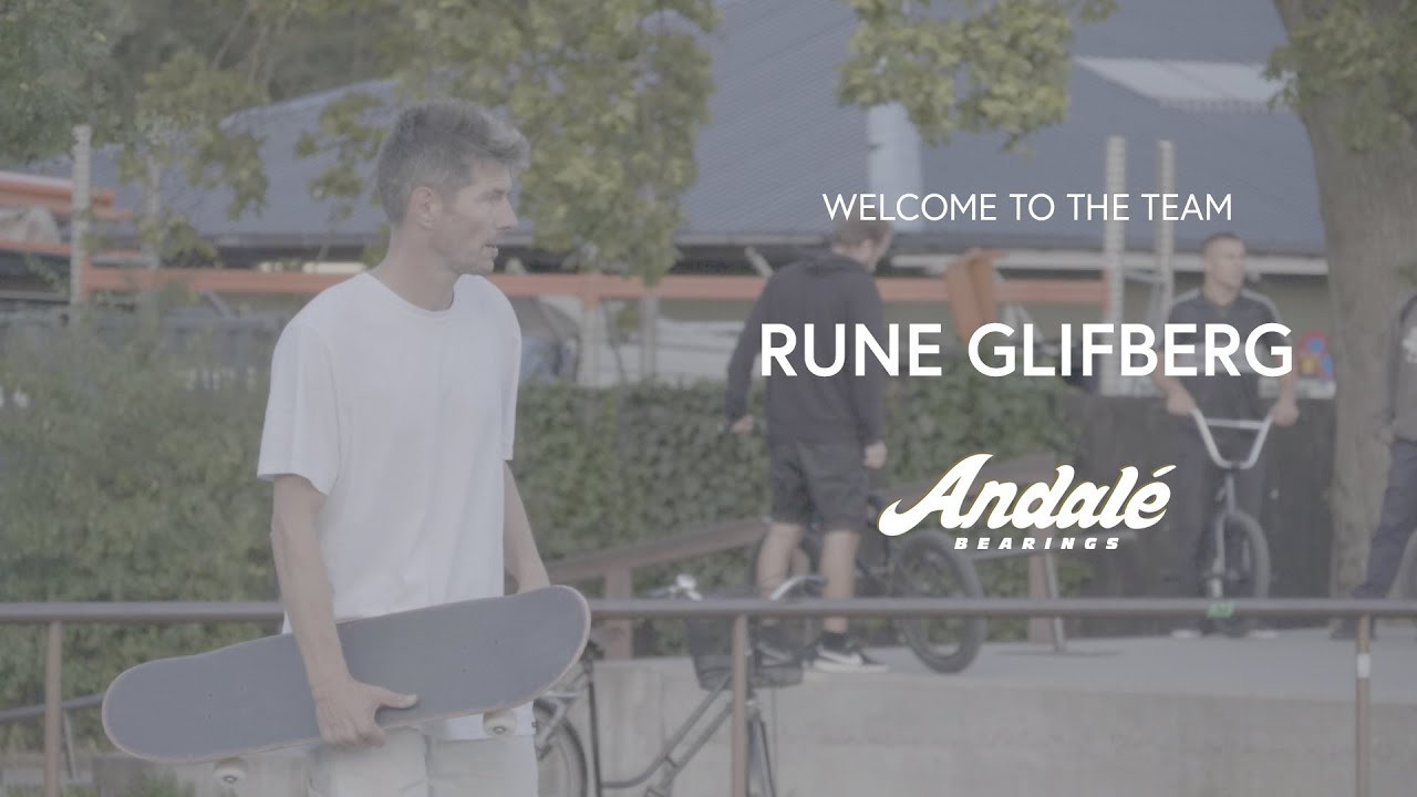 Andale Bearings is very proud to announce its newest rider Rune Glifberg! Rune is an example of skateboarding at its finest and now he rides the finest bearings in skateboarding. <br /><br />Check out http://andalebearings.com for more info. <br /> SUBSCRIBE -- http://bit.ly/SubscribeAndale<br /> SHOP -- http://andalebearings.com/shop<br /> INSTA -- https://www.instagram.com/andalebearings<br /> FB -- https://www.facebook.com/andalebearings<br /> Twitter -- https://twitter.com/andale_bearings
