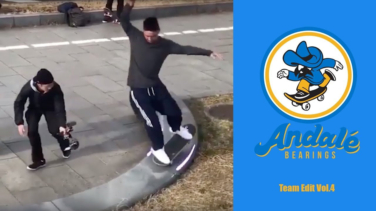 The Andale Bearings Team rounds up their volume 4 edit! <br /><br />Featuring skateboarding by: Paul Rodriguez, Joey Brezinski, Torey Pudwill, Tiago Lemos, Sewa Kroetkov, John Di Lorenzo, Santana Saldana, Daniel Espinoza, Trent Mcclung, Trent Mcclung, Carlos Ribeiro, Roman Lisiuka, Carter Oeflein, Will Gomez, Lucas Puig, Daewon Song, Aurelie Giraud, Nick Tucker, Yuto Horigome, Shmatty Chaffin<br /><br />Check out http://andalebearings.com for more info. <br /> SUBSCRIBE -- http://bit.ly/SubscribeAndale<br /> SHOP -- http://andalebearings.com/shop<br /> INSTA -- https://www.instagram.com/andalebearings<br /> FB -- https://www.facebook.com/andalebearings<br /> Twitter -- https://twitter.com/andale_bearings