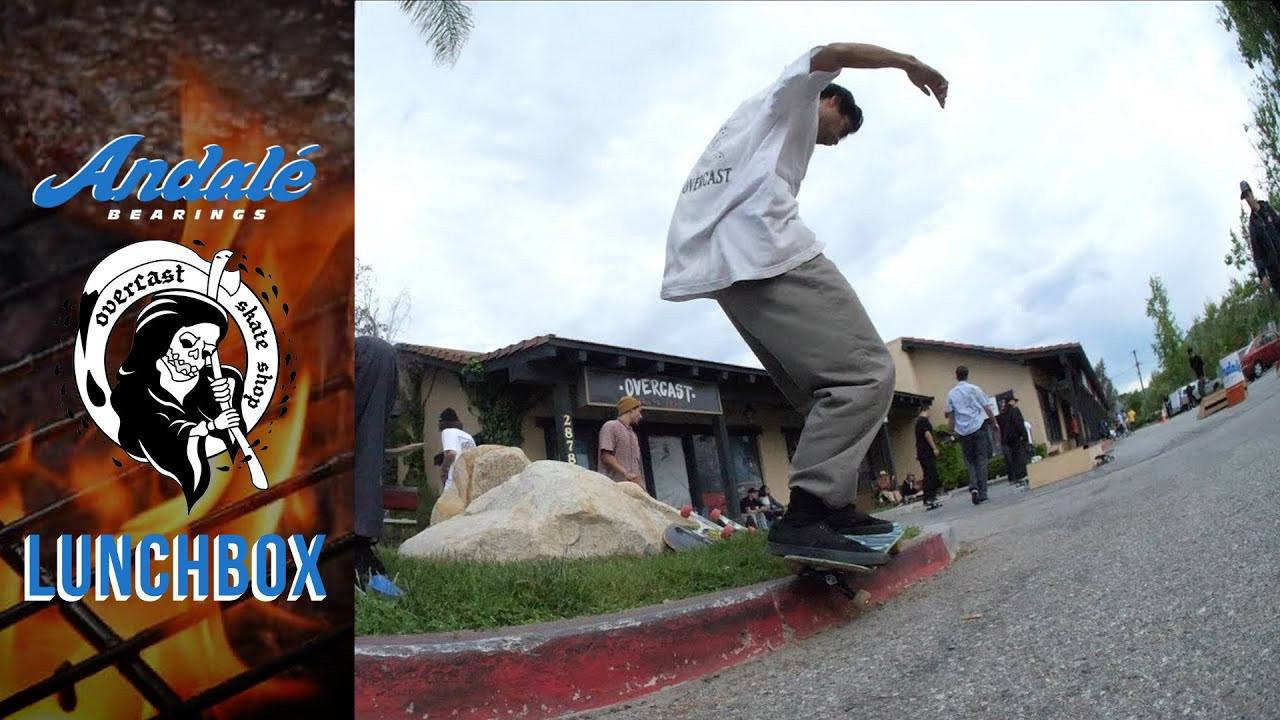 We're doing a Lunch Box Tour.<br /><br />Here's a recap of the Overcast Skate Shop Lunch Box at.<br />http://www.overcastskateboardshop.com<br /><br />Check out http://andalebearings.com for more info. <br />SUBSCRIBE -- http://bit.ly/SubscribeAndale<br />SHOP -- http://andalebearings.com/shop<br />INSTA -- https://www.instagram.com/andalebearings<br />FB -- https://www.facebook.com/andalebearings<br />Twitter -- https://twitter.com/andale_bearings