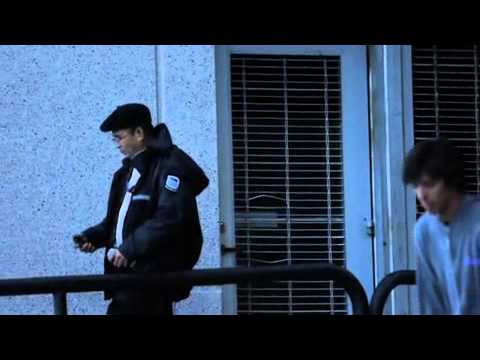 Security was not hyped on Daniel Espinoza trying to come up on this rail.