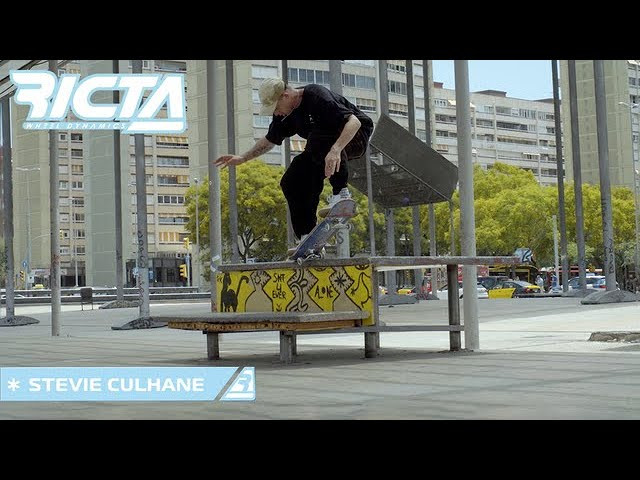 Armed with an unlimited bag of tricks Stevie Culhane skates Sants Estacio for his Ricta 5X5. Take a seat and watch a ledge virtuoso work his magic.<br /><br />⚡️ SUBSCRIBE TO OUR YOUTUBE ⚡️ https://bit.ly/33AeG1<br /><br />Follow Stevie Culhane :(https://www.instagram.com/stevieculhane/)<br /><br />Filmed by Blai Costa :(https://www.instagram.com/blai_costa/)<br /><br />Edited by Cody Long :(https://www.instagram.com/codylonglens/)<br /><br /><br />FOLLOW Ricta Wheels on:<br />Our site: http://rictawheels.com/​<br />Facebook: https://www.facebook.com/rictawheels/​<br />Instagram: https://www.instagram.com/rictawheels/​<br /><br />⚡️ Welcome to Ricta the Center for Wheel Dynamics ⚡️ <br />Top scientist in the world create the best skateboard wheel technology. Proven the fastest and most durable urethane in skateboarding. Designed for speed and a smooth ride.