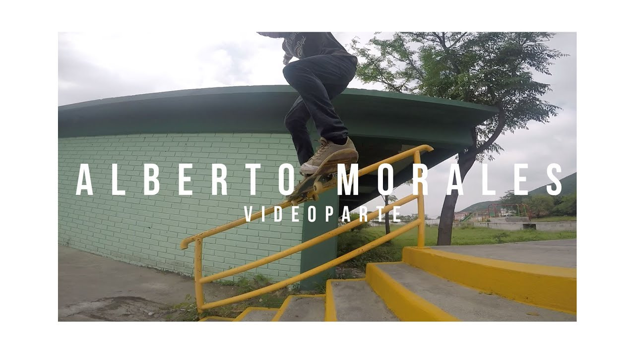 Alberto Morales es un patinador de Monterrey quien le da recio pero aparte se merece nuestro respeto completo porque es Licenciado en Derecho, cosa que no le resulta fácil a cualquiera que pretende patinar y grabar para este tipo de proyectos.