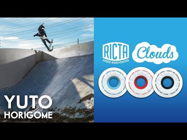 What do Yuto and Ricta Clouds have in common? They can both do it all.<br /><br />Ricta Clouds come 52mm - 60mm and can handle anything that comes your way, from the butteriest ledges to a crusty ditch.<br /><br />SUBSCRIBE to Ricta Wheels: http://bit.ly/RictaChannel<br /><br />FOLLOW The Fastest on:<br />Our site: http://rictawheels.com/<br />Facebook: https://www.facebook.com/rictawheels/<br />Instagram: https://www.instagram.com/rictawheels/