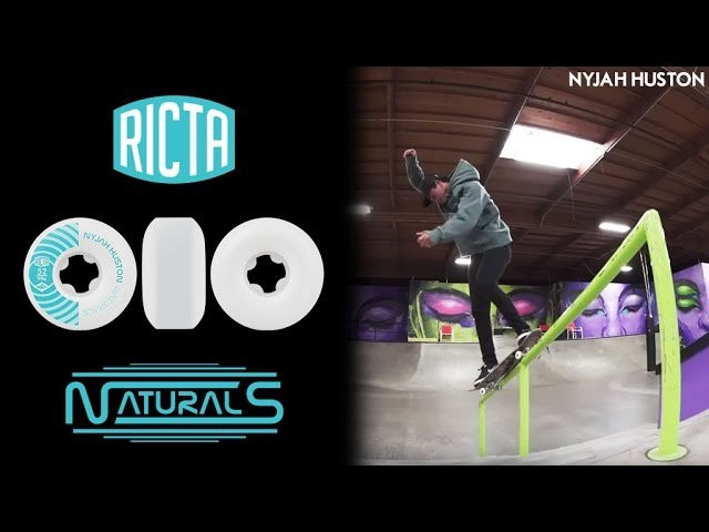 Ricta Naturals feature a wider shape made for park skating. Made with Ricta's NRG Hi-Energy urethane formula, the Naturals are proven by top pros to be the fastest non-core skateboard wheel. The 52mm size makes the Naturals a perfect all-round wheel that is designed for technical skating in the park or streets. Nyjah did not have to leave too far from home to get them into a park. Hop into the training facility with him and see how the naturals hold out on the smooth concrete.<br /><br />Follow Nyjah: https://www.instagram.com/nyjah/<br />Film: Dan Stolling - https://www.instagram.com/danstolling/<br /><br />SUBSCRIBE to Ricta Wheels: http://bit.ly/RictaChannel<br /><br />FOLLOW The Fastest on:<br />Our site: http://rictawheels.com/<br />Facebook: https://www.facebook.com/rictawheels/<br />Instagram: https://www.instagram.com/rictawheels/