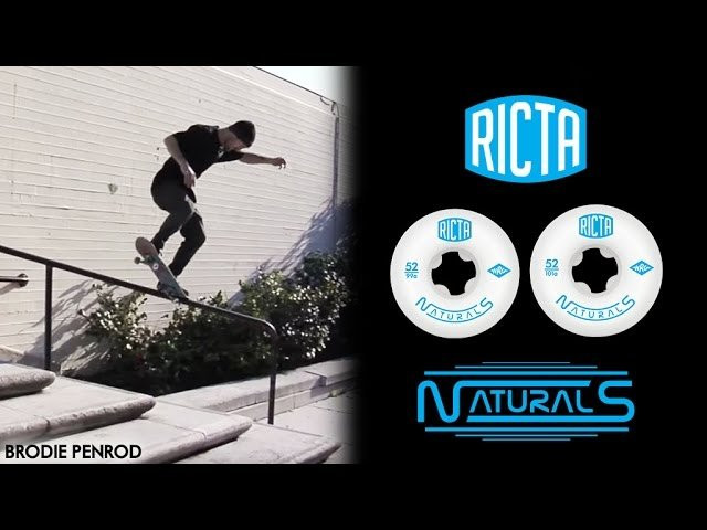 These 99a durometer Ricta Naturals feature a classic street style pill-shape. The Naturals are a solid all around wheel that is designed for performance in the streets, so Brodie grabs a fresh set and does just that. Keep it dialed to our YouTube for more from Ricta Wheels!<br /><br />Follow Brodie: https://www.instagram.com/brodiepenrod/<br />Film: Dan Stolling - https://www.instagram.com/danstolling/<br /><br />SUBSCRIBE to Ricta Wheels: http://bit.ly/RictaChannel<br /><br />FOLLOW The Fastest on:<br />Our site: http://rictawheels.com/<br />Facebook: https://www.facebook.com/rictawheels/<br />Instagram: https://www.instagram.com/rictawheels/