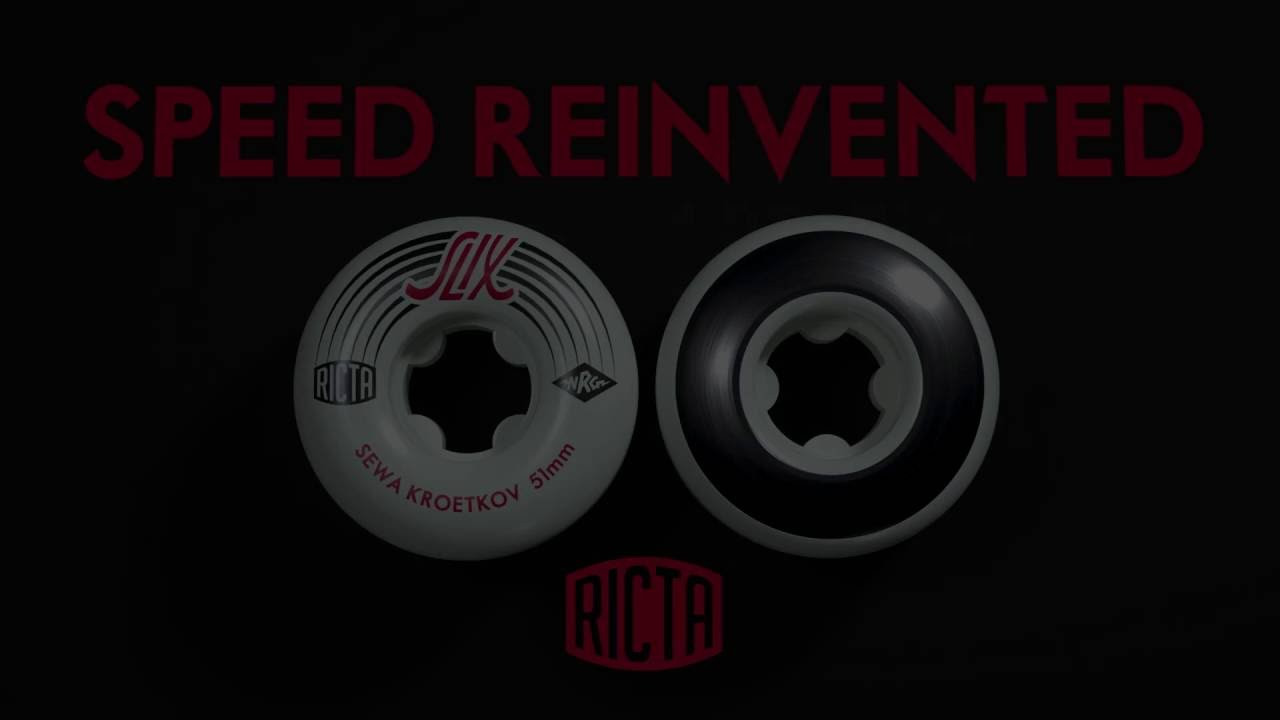 Sewa Kroetkov's Pro Ricta Slix: Grind Faster - Grind Longer <br />The revolution in skateboard wheel technology continues... Ricta Slix combine our NRG Formula, proven THE fastest urethane in skateboarding, with a custom molded TPU slide insert for three times more slip and minimal drag on the inside of the wheel for longer and faster grinds.<br /><br /><br />Filmed by Joe Perrin (@TheKillaTapes)