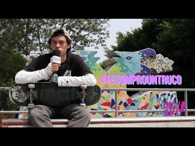 Cazando talentos con nuestra serie Te Compro un Truco fuimos a Templo Mayor Skatepark donde teníamos mucho tiempo de no comprar trucos y nos encontramos al gran Kevin Navarro a quien hemos visto en algunos concursos rifando mucho y recientemente grabando varias cosas con sus sponsors, por eso decidimos abordarlo e invitarlo a bajar un truco a la calle para Ollie Shit.