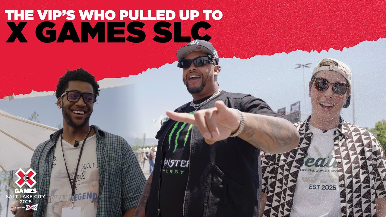You never know who you’re going to run into at X Games! A few familiar faces left the court early to get over to X Games SLC 2025 to watch the best skaters, bmxers and moto x riders throw down. Dion Dawkins, Hilary Knight, and Brice Sensabaugh are just a few, watch now to see who else pulled up 👀<br /><br />____<br /><br />X Games — your destination for all things action sports, music, lifestyle and everything in between. <br /><br />Visit our official homepage at http://xgames.com for more coverage and highlights.<br /><br />SUBSCRIBE: https://www.youtube.com/XGames<br /><br />Check us on Social @XGames:<br />Instagram ► https://instagram.com/xgames<br />TikTok ► https://www.tiktok.com/@XGames<br />Twitter ► https://twitter.com/xgames<br />Facebook ► https://facebook.com/XGames<br />Twitch ► https://www.twitch.tv/xgames<br />Snapchat ► @xgames<br />Text Us! ► (772) 494-2637<br /><br />Thanks for watching #XGames!