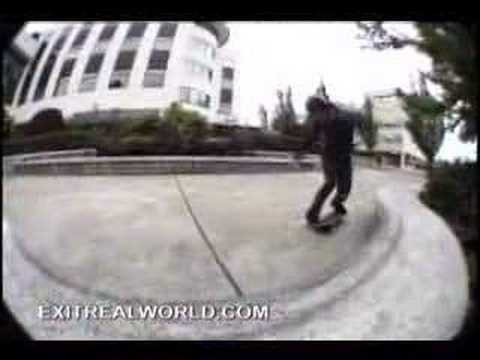 Check out Gene MCann's Part in EXIT real world's new skate DVD Pieces