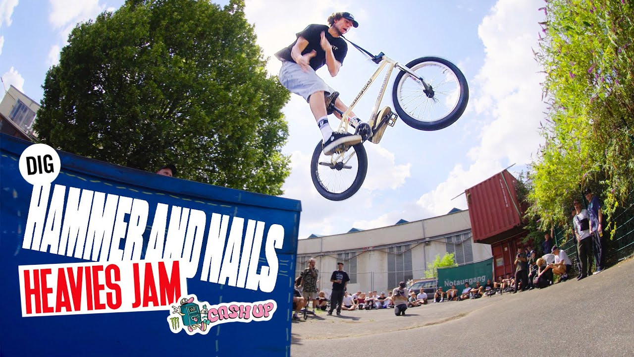 NEW DIG APPAREL https://shop.digbmx.com/collections/APPAREL-AND-MORE<br />-----<br /><br />More from Day 1 of Hammer and Nails in Cologne, Germany. Heavies whipped up an even baggier pair of slacks and set it up in the new area at H&N. Check all the highlights here. <br /><br />In partnership with the 2025 @MonsterEnergy 'Cash Up' series.<br /><br />https://monsterenergy.com<br /><br />Video by Fred Murray<br /><br />-----<br />Visit our website for more BMX videos - http://digbmx.com <br /><br />SUPPORT PROJECT X https://shop.digbmx.com/collections/project-x <br />SUBSCRIBE to the DIG channel for more videos - http://bit.ly/DigBMX<br /><br /> ● Facebook - https://facebook.com/digbmx <br /> ● Instagram - https://instagram.com/digbmx <br /> ● Twitter - https://twitter.com/digbmx <br /><br />#BMX #DIGBMX