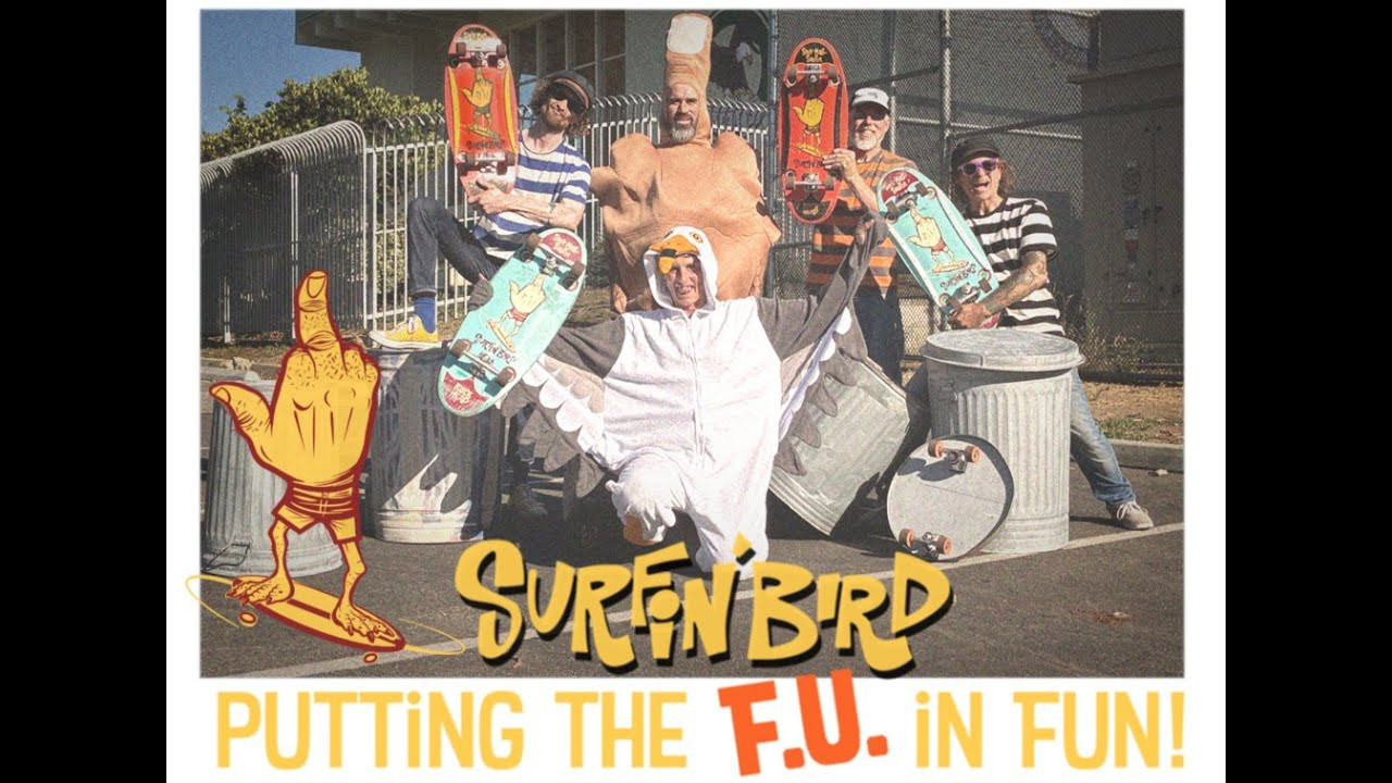Introducing the newest addition to the Strip Mall Surfer series by Blockhead Skateboards - The Surfin’ Bird! Putting the F.U. in FUn! Launching 7/30/25 at noon PST on blockheadskateboards.com<br /><br />In this video we took influence from the 60’s skate film Americas Newest Sport and had a blast banging around some trash cans in the streets and the schoolyards.<br /><br />Revolutionary de-evolution, styled as if it’s from an alternate time line…one where the steel and clay wheel boards of the 60’s evolved in a different direction but the style remains in this classic surf shape.<br /><br />It’s a bit shorter with a shorter wheelbase for even more zippy turns. With it’s 11 inch width paired with narrower trucks it handles super surfy! More of a cruiser/ wiggle stick but you can still get rad on it if you please. <br /><br />Cheers!<br />Dave B<br /><br />Video features Dave Bergthold, Jesse Hotchkiss, Chris Lambert, Laban Pheidias and Joi Tillman