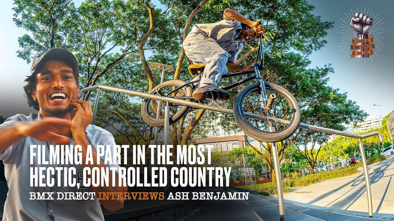 NEW DIG APPAREL https://shop.digbmx.com/collections/APPAREL-AND-MORE<br />-----<br /><br />More interviews via our friends at BMX Direct, this time shining the spotlight on India to Singapore transplant, Ash Benjamin. Hit play to find out what it's like to be a street rider in such a strictly controlled city. <br /><br />https://bmxdirect.asia<br /><br />-----<br />Visit our website for more BMX videos - http://digbmx.com <br /><br />SUPPORT PROJECT X https://shop.digbmx.com/collections/project-x <br />SUBSCRIBE to the DIG channel for more videos - http://bit.ly/DigBMX<br /><br /> ● Facebook - https://facebook.com/digbmx <br /> ● Instagram - https://instagram.com/digbmx <br /> ● Twitter - https://twitter.com/digbmx <br /><br />#BMX #DIGBMX