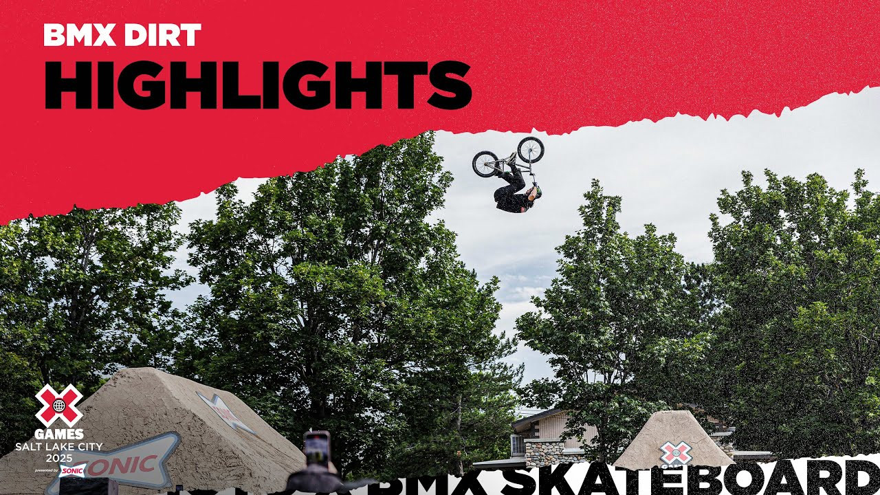 Watch the BMX Dirt top highlights from X Games Salt Lake City 2025 Presented by SONIC!<br /><br />Born from the rhythmic trails riding, BMX Dirt competitions date back decades. In fact, Dirt was one of just two BMX disciplines contested at the first X Games in 1995. The X Games Dirt course is never the same, changing in size and flow from year-to-year. The course usually features between four and six jumps, and riders start from a raised platform that provides the speed necessary to negotiate the course. The jump takeoff lips typically are eight to 11 feet high, and riders jump over gaps that vary from 14 to 30 feet long. The competition is judged on amplitude, creativity, style, difficulty of tricks and flow of run.<br /><br />#XGames #XGamesSLC #BMX <br /><br />____<br /><br />X Games — your destination for all things action sports, music, lifestyle and everything in between. <br /><br />Visit our official homepage at http://xgames.com for more coverage and highlights.<br /><br />SUBSCRIBE: https://www.youtube.com/XGames<br /><br />Check us on Social @XGames:<br />Instagram ► https://instagram.com/xgames<br />TikTok ► https://www.tiktok.com/@XGames<br />Twitter ► https://twitter.com/xgames<br />Facebook ► https://facebook.com/XGames<br />Twitch ► https://www.twitch.tv/xgames<br />Snapchat ► @xgames<br />Text Us! ► (772) 494-2637<br /><br />Thanks for watching #XGames!