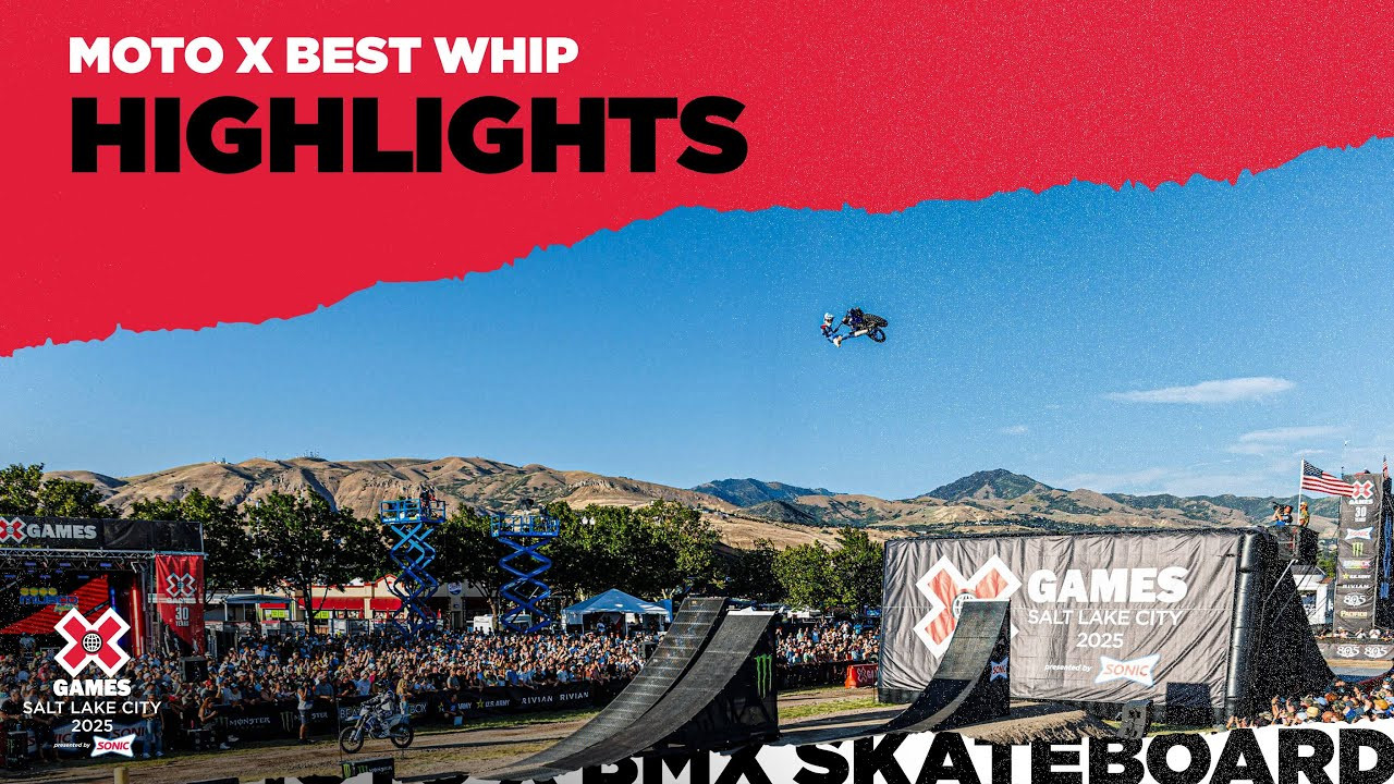 Watch the Moto X Best Whip top highlights from X Games Salt Lake City 2025 Presented by SONIC!<br /><br />Best Whip features riders performing the classic freestyle motocross maneuver, the whip, over a large jump. The most flawlessly executed, stylish, and difficult whip takes X Games gold.<br /><br />#XGames #XGamesSLC #MotoX #MTX<br /><br />____<br /><br />X Games — your destination for all things action sports, music, lifestyle and everything in between. <br /><br />Visit our official homepage at http://xgames.com for more coverage and highlights.<br /><br />SUBSCRIBE: https://www.youtube.com/XGames<br /><br />Check us on Social @XGames:<br />Instagram ► https://instagram.com/xgames<br />TikTok ► https://www.tiktok.com/@XGames<br />Twitter ► https://twitter.com/xgames<br />Facebook ► https://facebook.com/XGames<br />Twitch ► https://www.twitch.tv/xgames<br />Snapchat ► @xgames<br />Text Us! ► (772) 494-2637<br /><br />Thanks for watching #XGames!
