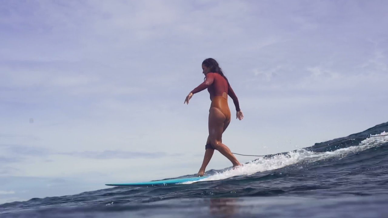 Erika from September the line, Anna from<br />Tiny Wave Surf Club. Had a Fun morning surf only themselves.
