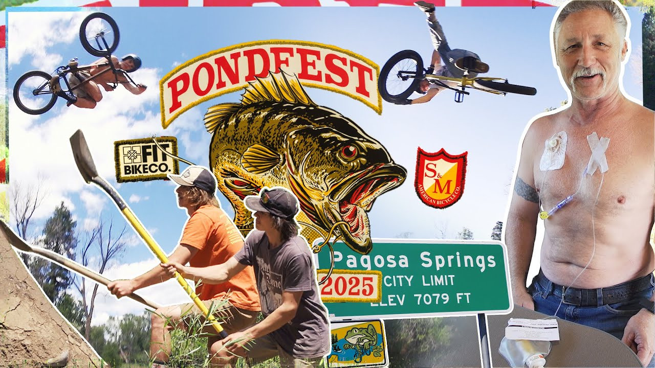 Threw another party at The Pond and it did not disappoint! <br /><br />We've got the formula pretty finessed at this point... bring in the Halahan boys to build a new line and button the place up, follow with early-bird arrivals from all-star dudes like Clint Reynolds, Keith Hartwell and the like to butter 'em. Then add a few hundred friends from around the world who are down to slap some shovels, set up a tent, turn off their phones and shred.<br /><br />Add a holiday weekend, some of the best dirt riders in the world and a pretty epic slice of Rocky Mountain riverfront and the ultimate BMX weekend is born. <br /><br />Unfortunately, due to "shitty" diagnosis Chris Moeller received in May... this year's jam almost didn't happen. Luckily, we decided to do it anyway and we're so glad we did. <br /><br />We couldn't have done it without a handful of homies who held it down while we were focusing on Chris' health (thanks Nate, Luke, Shane, Ryan, Josh, Pinky and Kevin). <br /><br />Chris wants to take this opportunity to let everyone know that he's doing well with his treatment, focusing on making a full recovery and most importantly that EVERYONE should heed the advice to get a colonoscopy at age 45 (or sooner if you're experiencing any abnormal symptoms).<br /><br />Film/Edit: Stew Johnson