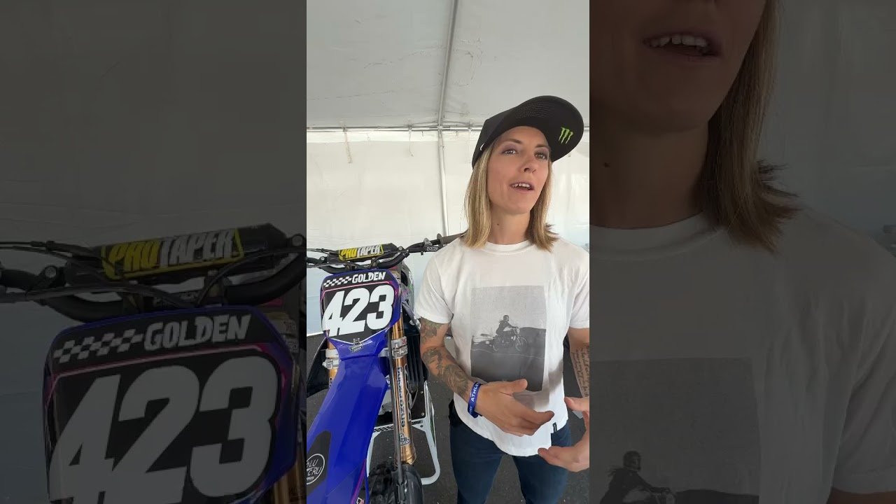 Vicki Golden was the only female in #MotoX Best Whip at #XGSLC, she walked us through that moment