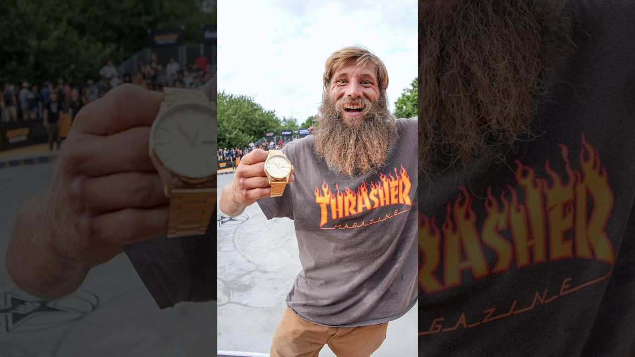 What’s better than winning a gold watch!?! Winning a custom engraved gold @nixon Sentry at the 2025 Rockstar Energy Open! ⭐️ Congratulations to all of the winners from last weekend, and a big thank you to Nixon for hooking up all of the 1st place athletes with the best watches in the biz!<br /><br />#RockstarEnergy #Platfrm