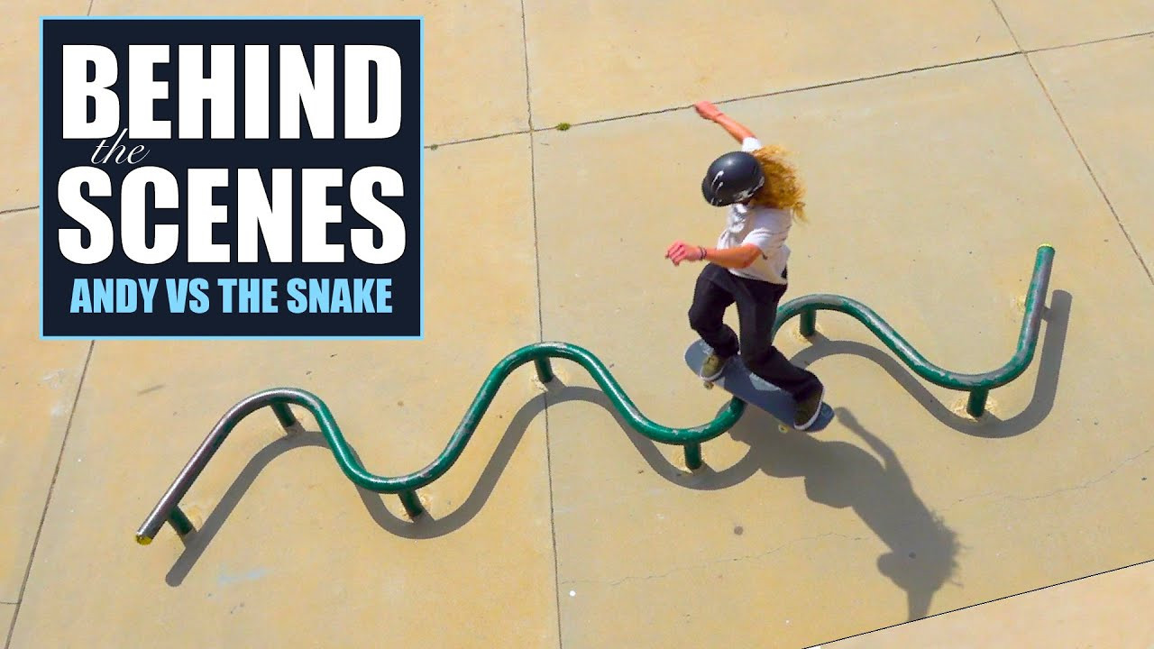 Andy Anderson finds a rail that would be impossible for anyone else.